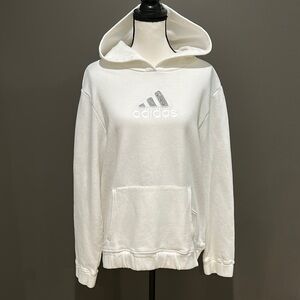 ADIDAS women’s rhinestone white hoodie! Size L
